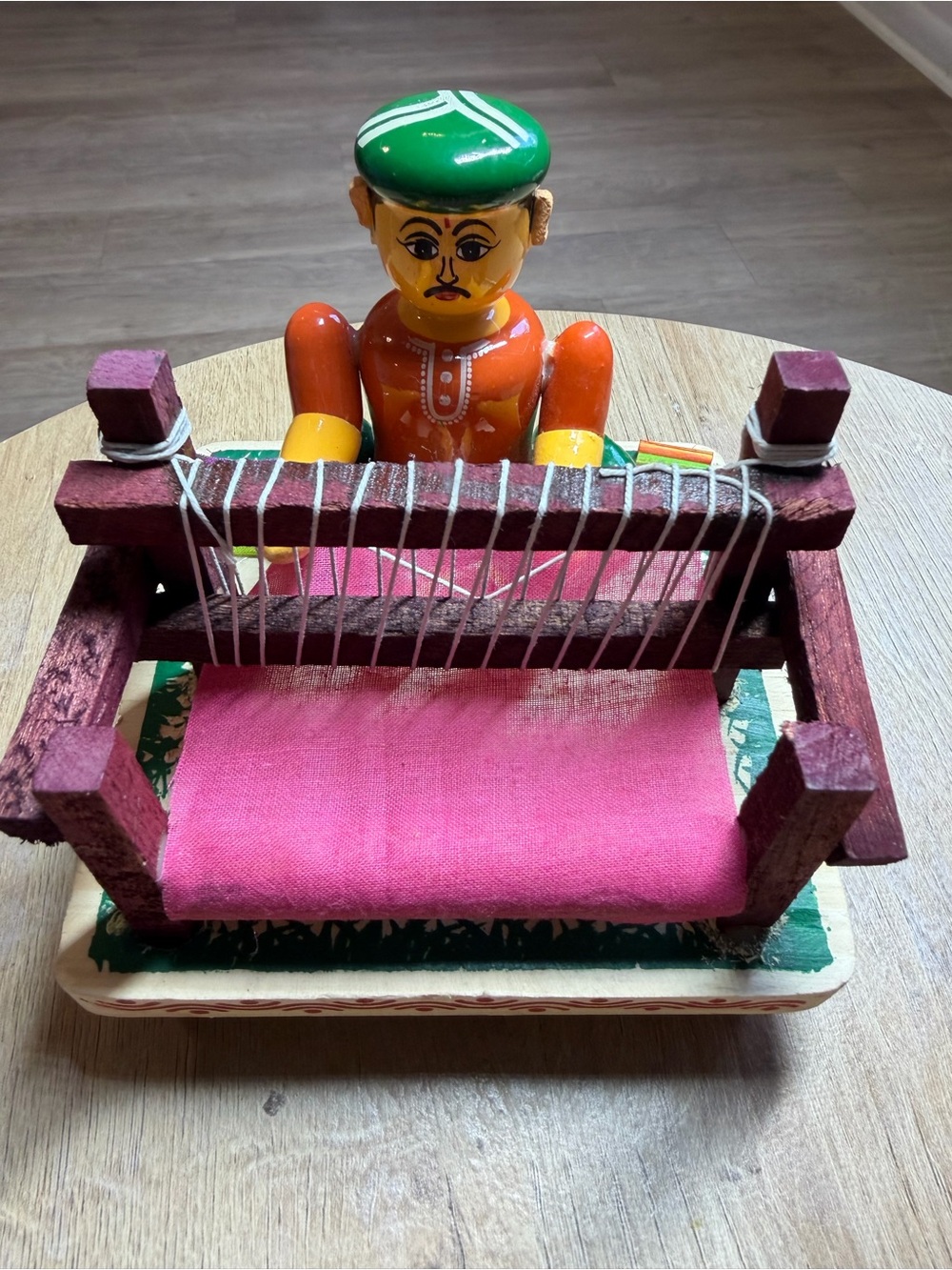 Kondapalli Indian Folk Art Wooden Weaver Hand Painted Textile Artisan